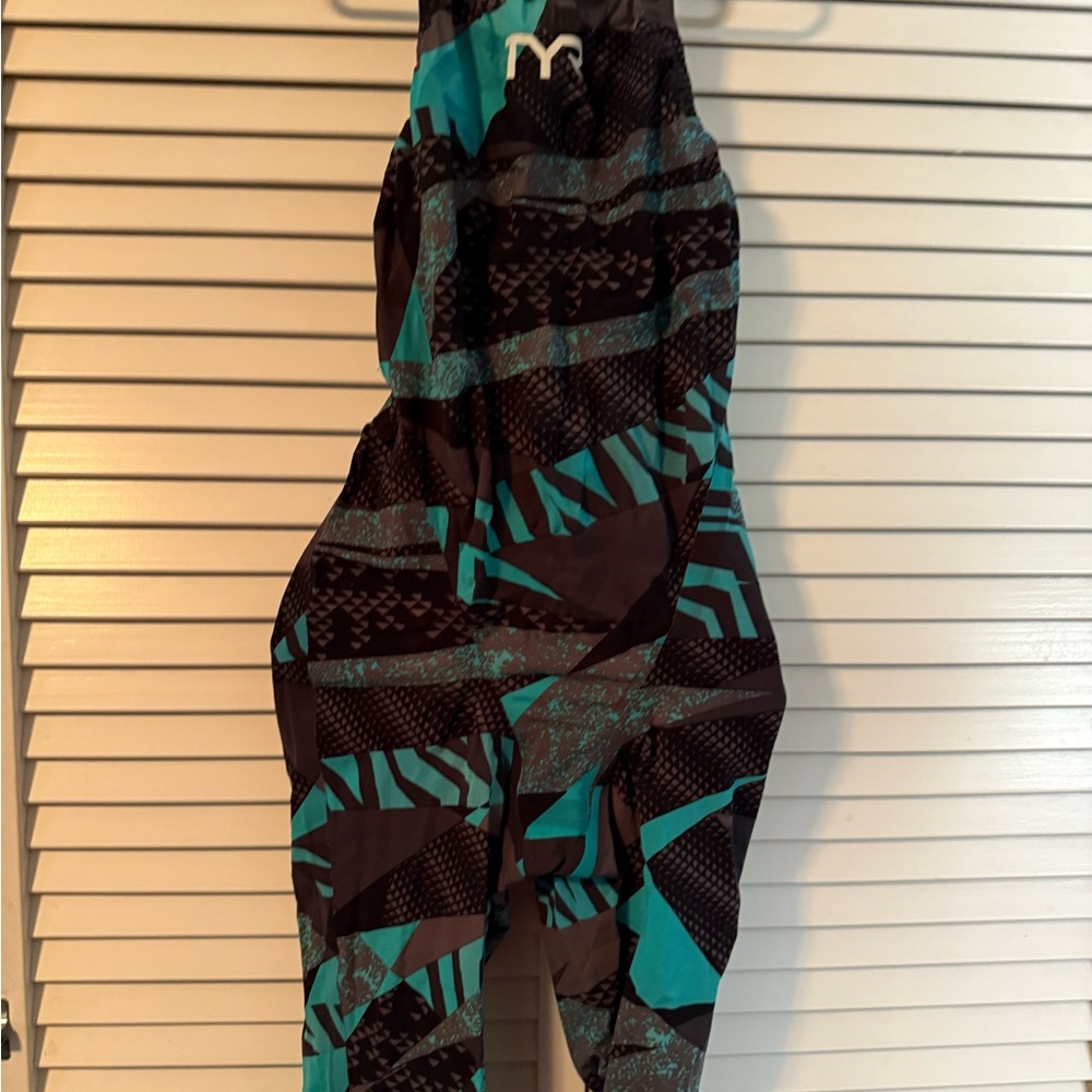 TYR One Piece Swimsuit - Black and Teal